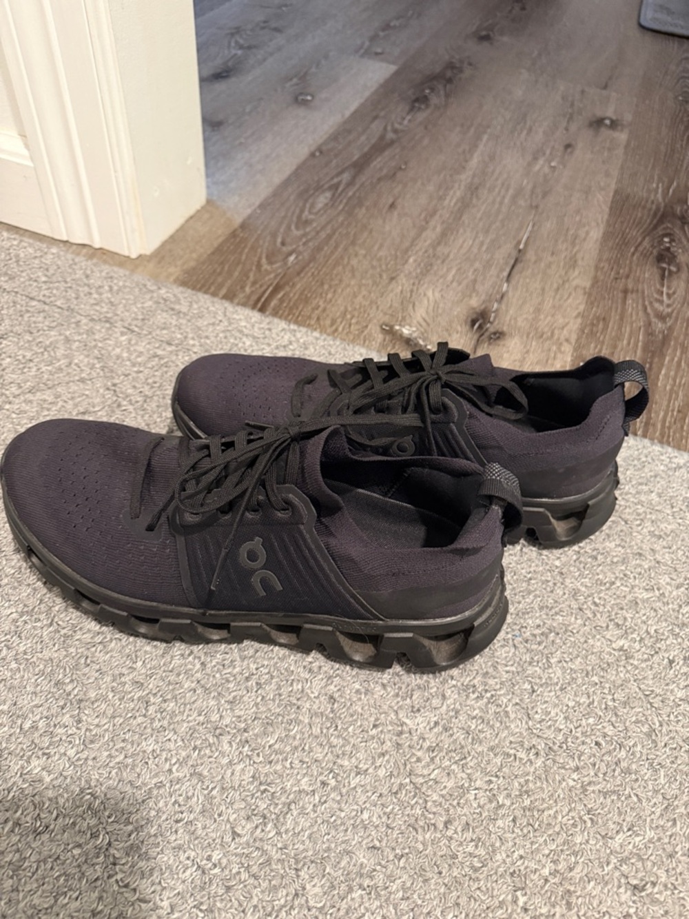 On Cloud Men’s All-Black Athletic Sneakers